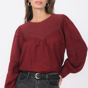 BLOUSE - BAVARIA - CABERNET