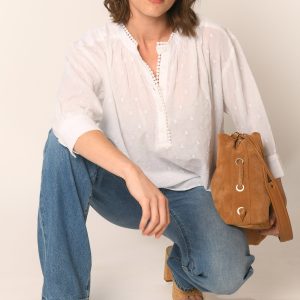 BLOUSE - BLANC - ASSAM