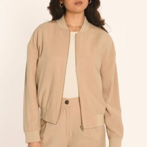 BOMBER - BEIGE - AMAYA