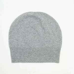 Bonnet unisex en cachemire gris clair - UNI 2