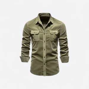 Chemise en velours côtelé décontractée - Élégance et confort au quotidien