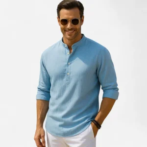 T-shirt à manches longues Casual Henry - Confort et style intemporel