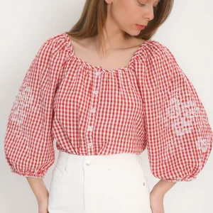 CHEMISIER - ALVIA - ROUGE