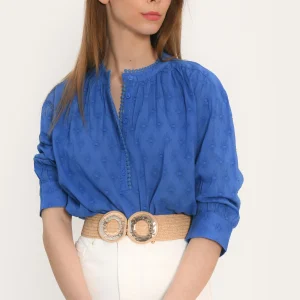 CHEMISIER - ASSAM - COBALT