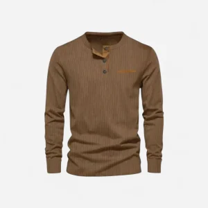 T-shirt à manches longues en velours côtelé - Élégance et confort