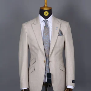 Costume 2 Pièces Blanc Motif V.I.P