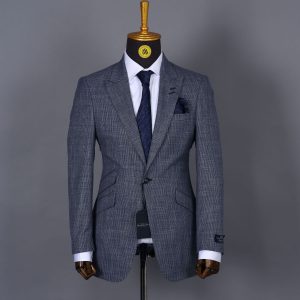 Costume 2 Pièces Bleu Motif V.I.P