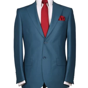 Costume 2 Pieces Bleu Paon