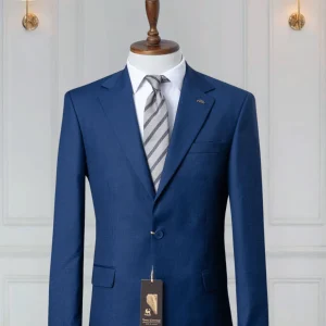 Costume 2 Pieces bleu saphir deux boutons