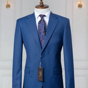 Costume 2 Pieces bleu saphir deux boutons