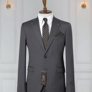 Costume 2 Pieces gris anthracite deux boutons