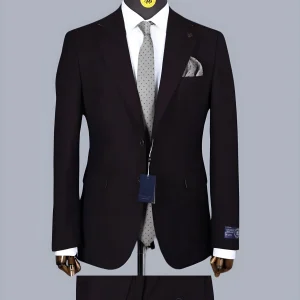 Costume 2 Pieces Rouge Bordeaux V.I.P 2