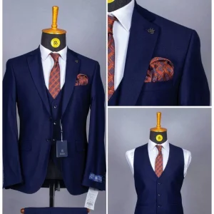 Costume 3 Pieces Bleu Bic