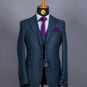 Costume 3 Pieces Vert Canard