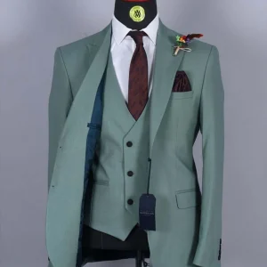 Costume 3 Pieces Vert Céladon