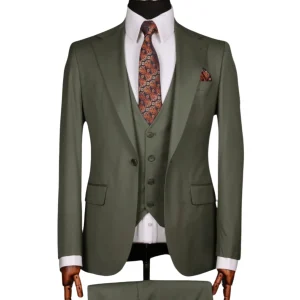 Costume 3 Pieces Vert Olive