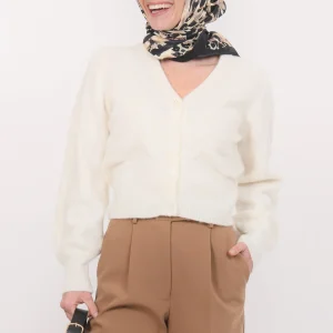 GILET - BRUNELLE - ECRU