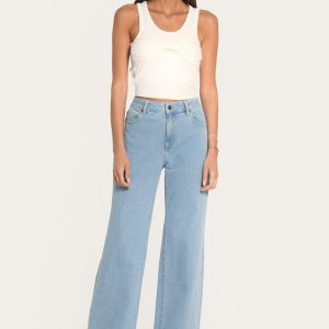 JEAN LARGE COTON RECYCLÉ ERA BLEACH