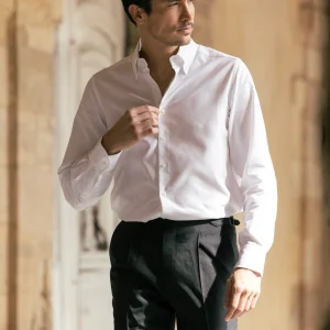 La Faubourg - Chemise blanche Oxford en coton biologique