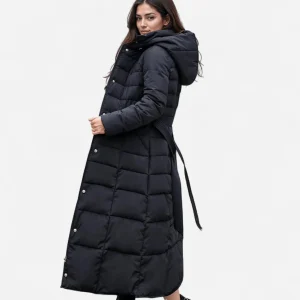 Manteau Puffer Longue - Capuche en Fourrure Synthétique, Ultra-Chaud et Chic pour l'Hiver