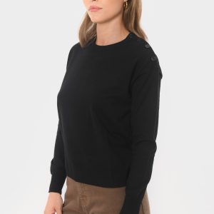 PULL BOUTONS - BELINDA - NOIR