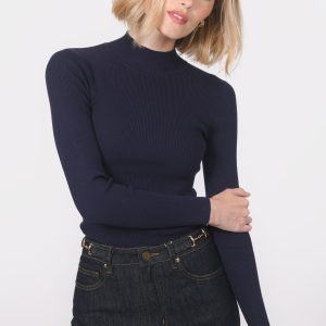 PULL COL MONTANT - BAYRON - MARINE