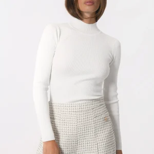 PULL COL MONTANT - BAYRON - OFF WHITE