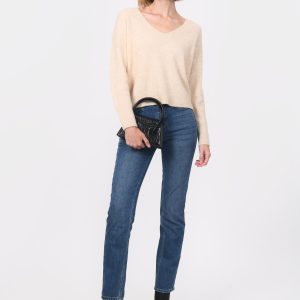 PULL COL V - BRUNO - BEIGE