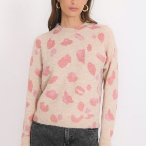 PULL IMPRIME - BROOK - BEIGE