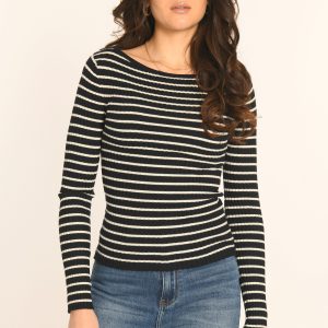 PULL - NAVY/ÉCRU - ALIDA
