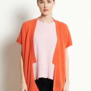 Gilet sans manches femme en cachemire mandarine - RIA 4