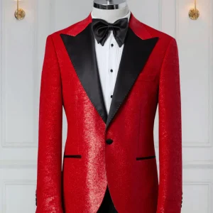 Smoking 2 Pièces Rouge