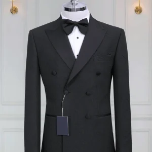 Smoking Croisé Noir 6