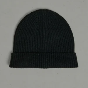 Bonnet unisex en cachemire 4 fils noir - UNI 11