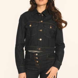 VESTE CROPPED - RINSE - ARIETTE