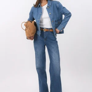 VESTE DENIM - BLANCHE - BLEACH